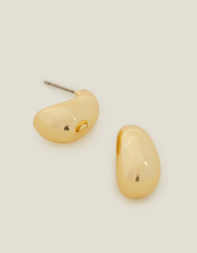 accessorize 14ct Gold-Plated Medium Teardrop Stud Earrings