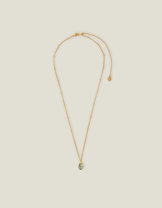 Accessorize 14ct Gold-Plated Pear Drop Pendant Necklace