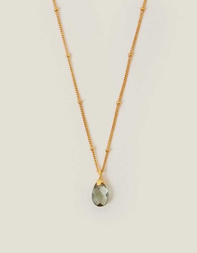 accessorize 14ct Gold-Plated Pear Drop Pendant Necklace