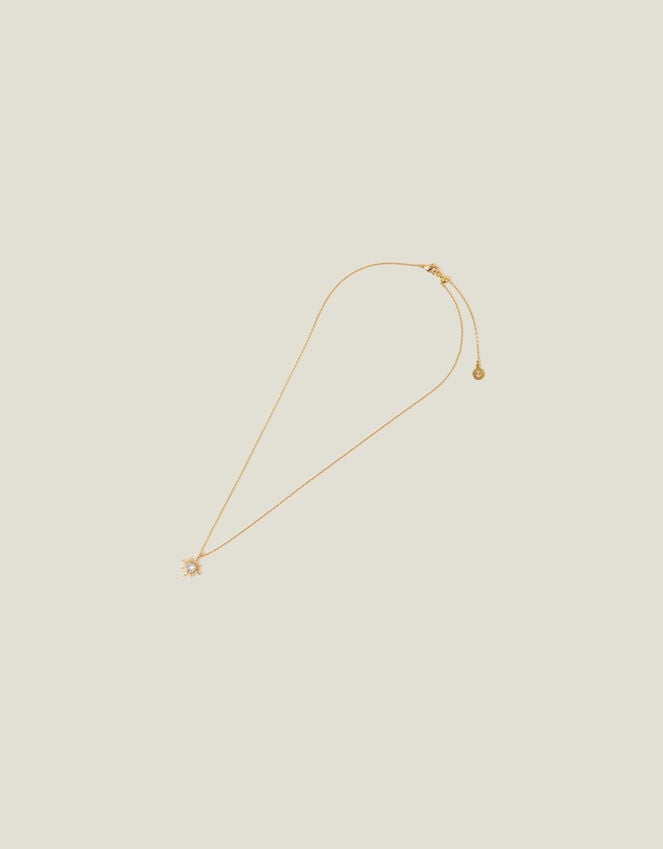 Accessorize 14ct Gold-Plated Sparkle Star Pendant Necklace