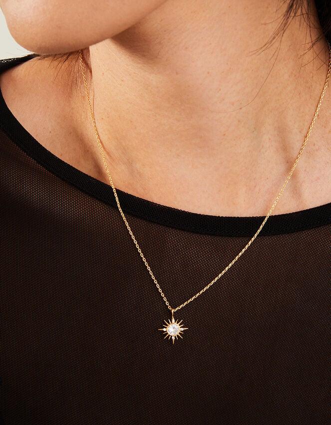 Accessorize 14ct Gold-Plated Sparkle Star Pendant Necklace