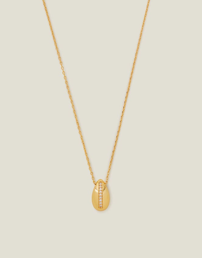accessorize 14ct Gold-Plated Sparkle Teardrop Necklace