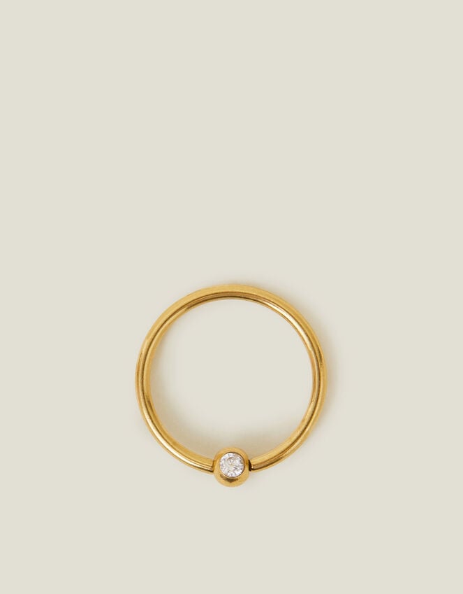 Accessorize 14ct Gold-Plated Surgical Steel Belly Ring