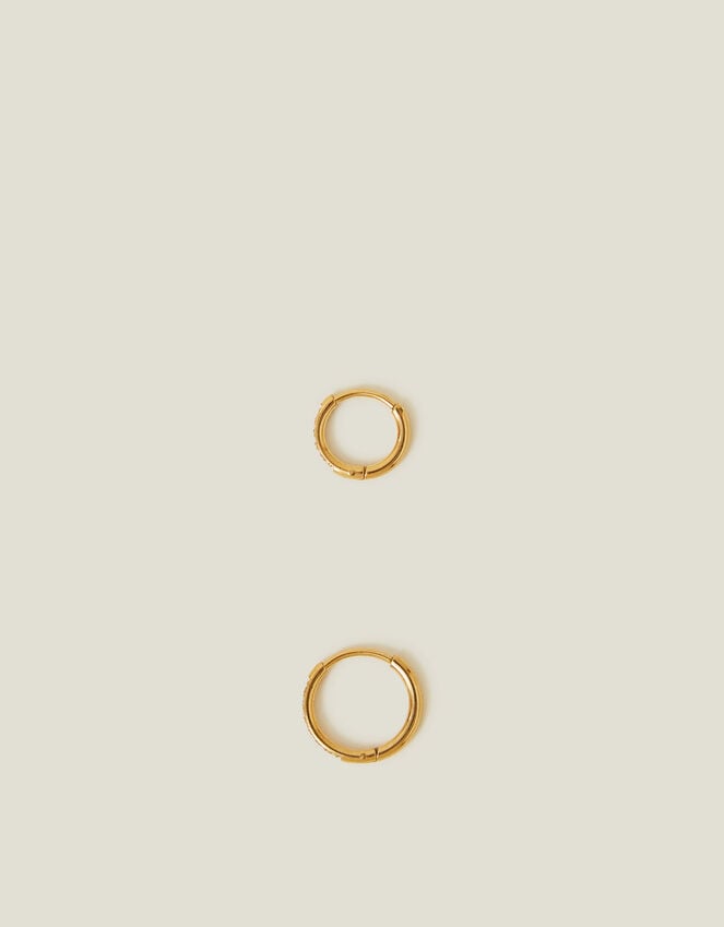 Accessorize 14ct Gold Plated Surgical Steel Clicker Hoops