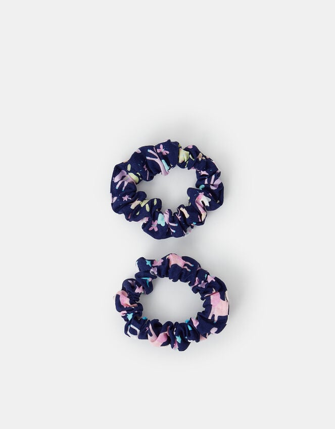 Accessorize 2-Pack Girls Unicorn Print Hair Scrunchies