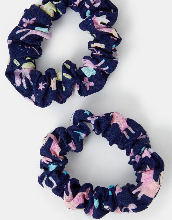 Accessorize 2-Pack Girls Unicorn Print Hair Scrunchies