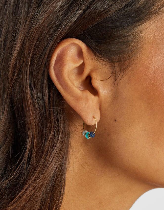 Accessorize 3-Pack 14ct Gold-Plated Stud & Pearl Hoop Earrings