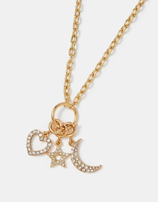 Accessorize 3-Pack Celestial Diamanté Jewellery Charms