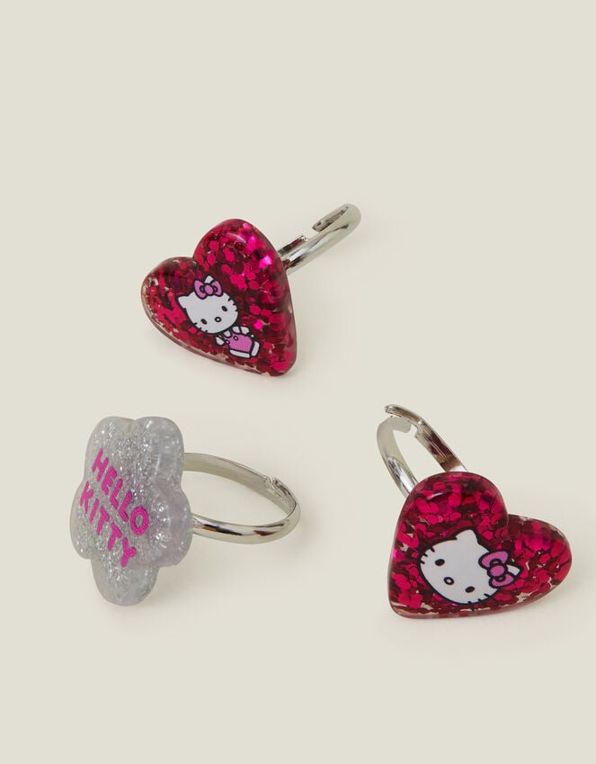 Accessorize 3-Pack Girls Hello Kitty® Glitter Rings