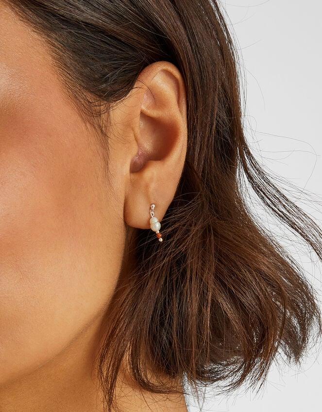 Accessorize 3-Pack Sterling Silver-Plated Stud & Pearl Drop Earrings