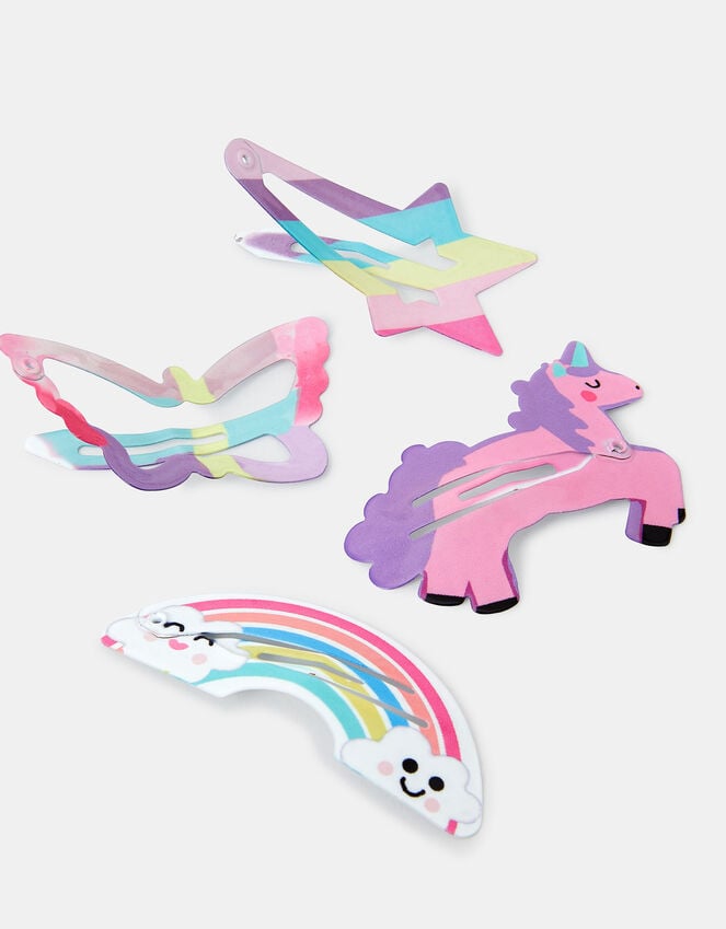 Accessorize 4-Pack Girls Magical Character Hair Clips