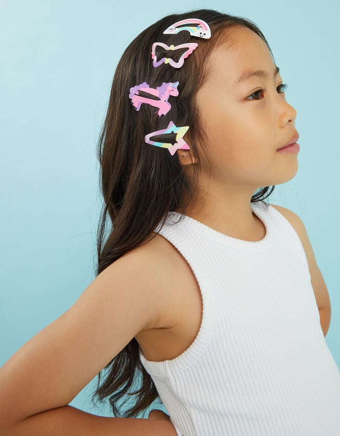 accessorize 4-Pack Girls Magical Character Hair Clips