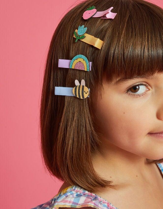 Accessorize 4-Pack Girls Spring Garden Salon Hair Clips