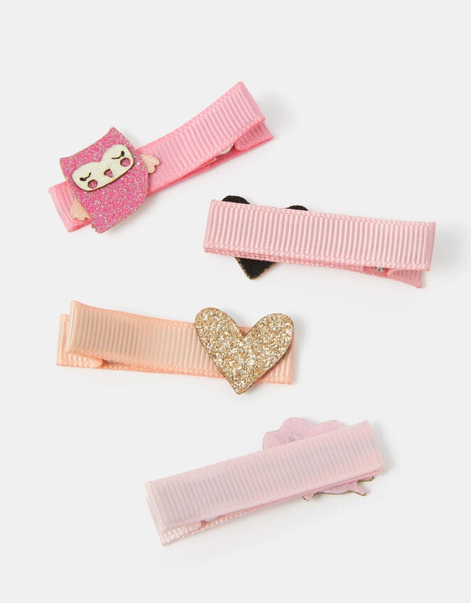 Accessorize 4-Pack Girls Woodland Friends Hair Clips
