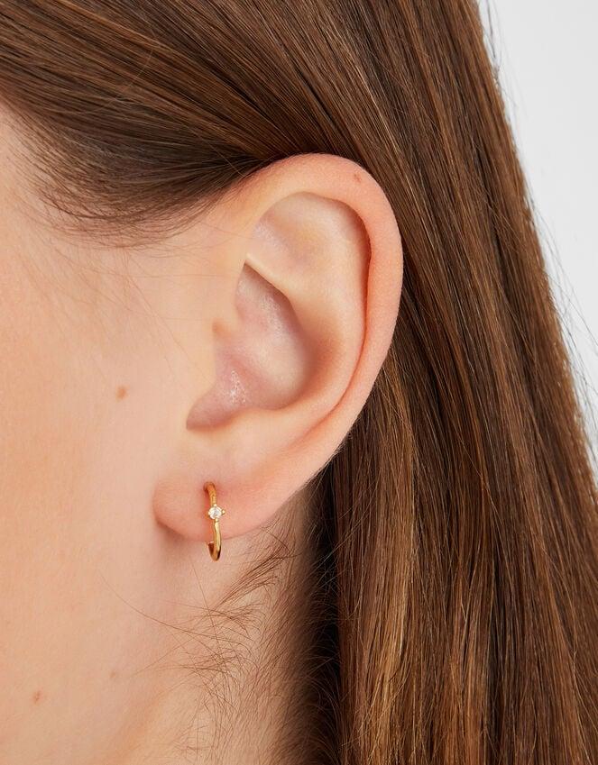 Accessorize 5-Pack 14ct Gold-Plated Pearl Stud & Hoop Earrings