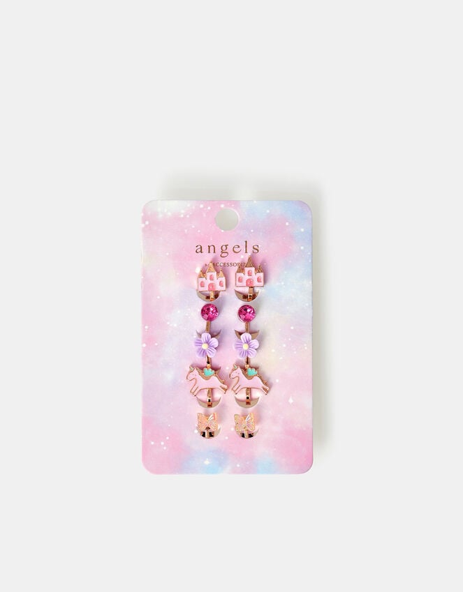 Accessorize 5-Pack Girls Fairy Tale Clip-On Earrings