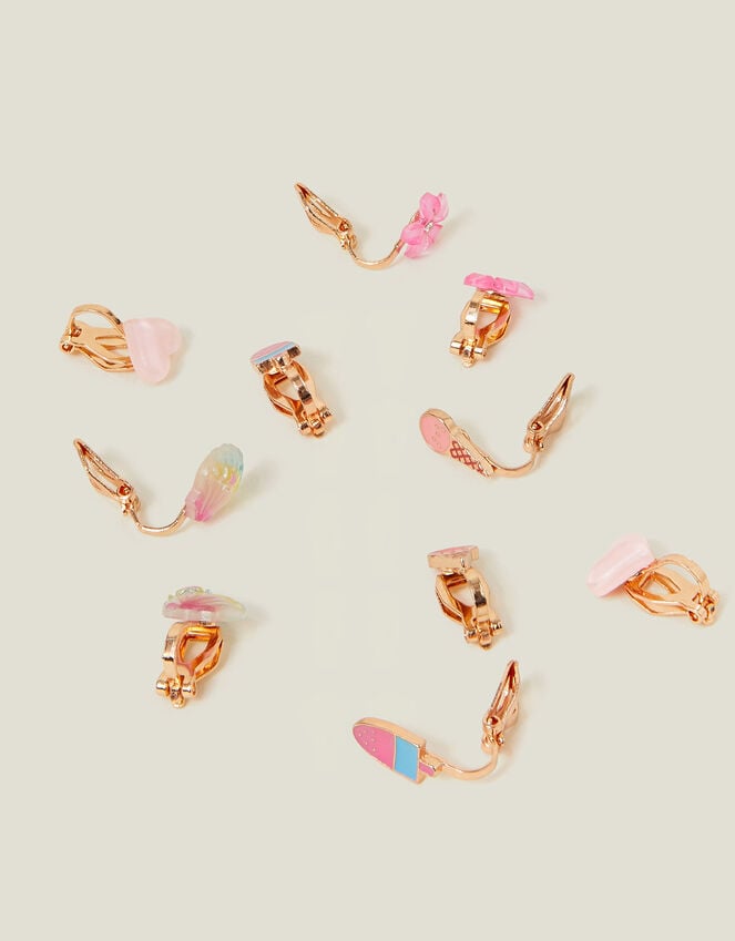 Accessorize 5-Pack Girls Ice Cream Clip-On Earrings