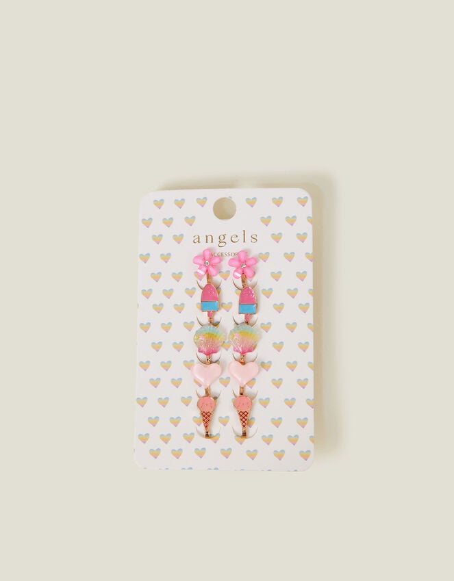 Accessorize 5-Pack Girls Ice Cream Clip-On Earrings