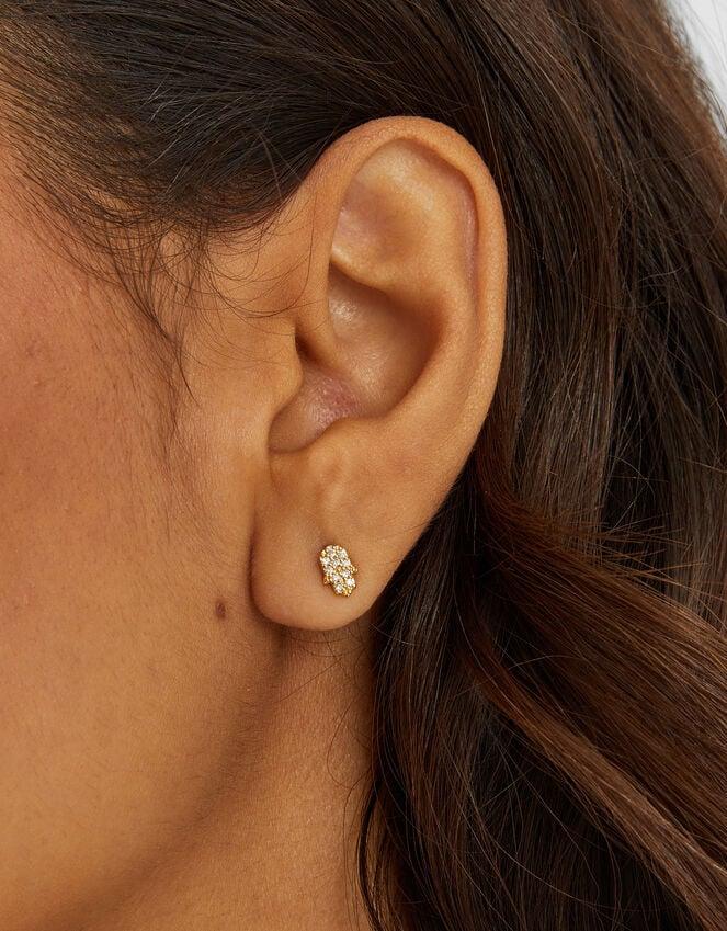 Accessorize 6-Pack 14ct Gold-Plated Stud & Hoop Earrings