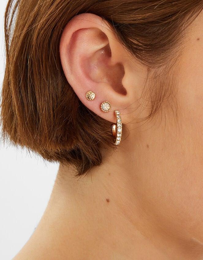 Accessorize 7-Pack Pearl Gem Stud And Hoop Earrings