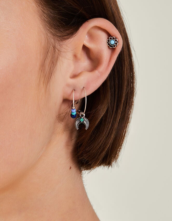 Accessorize 10-Pack Mixed Stud And Hoop Earrings