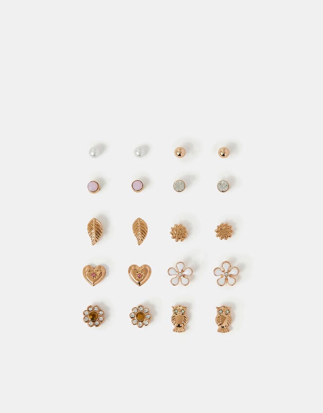 Accessorize 10-Pack Spring Stud Earrings