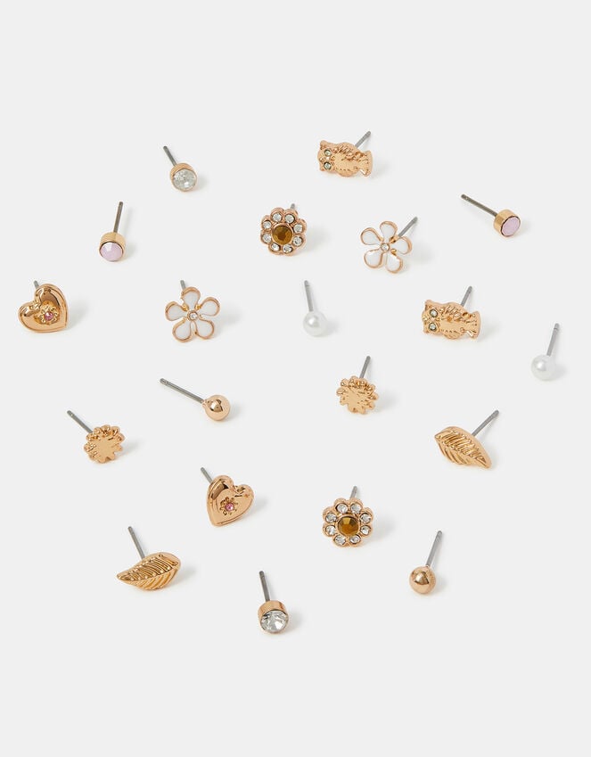 accessorize 10-Pack Spring Stud Earrings
