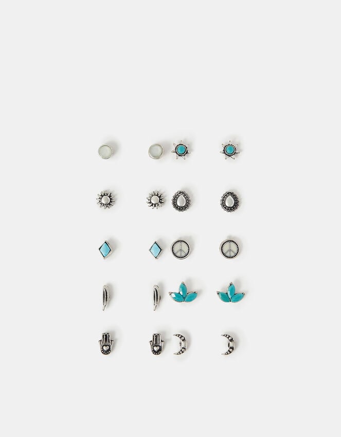 Accessorize 10-Pack Western Boho Stud Earrings