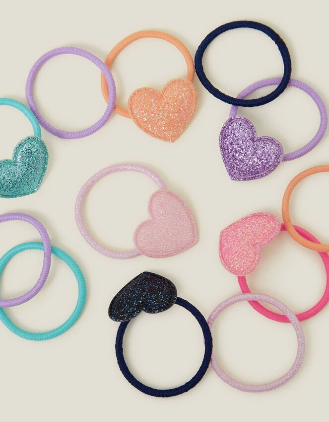 Accessorize 12-Pack Girls Heart Hair Bands