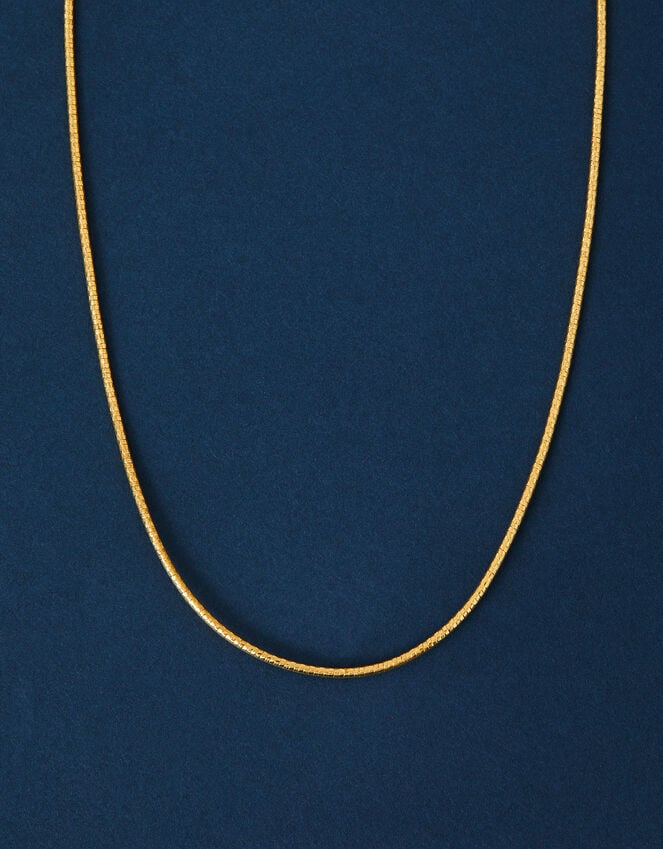 Accessorize 14ct Gold-Plated Diamond Cut Necklace