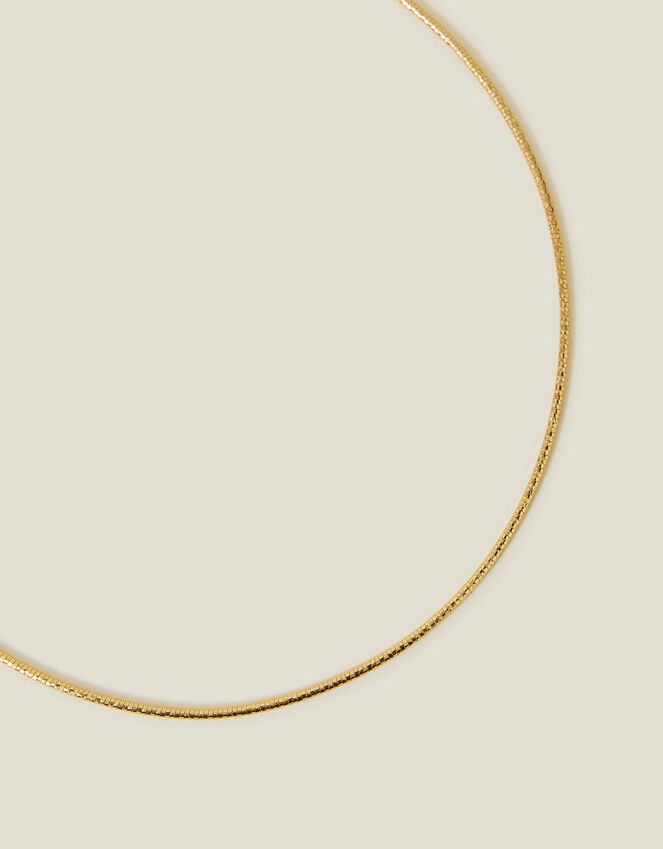 accessorize 14ct Gold-Plated Diamond Cut Necklace