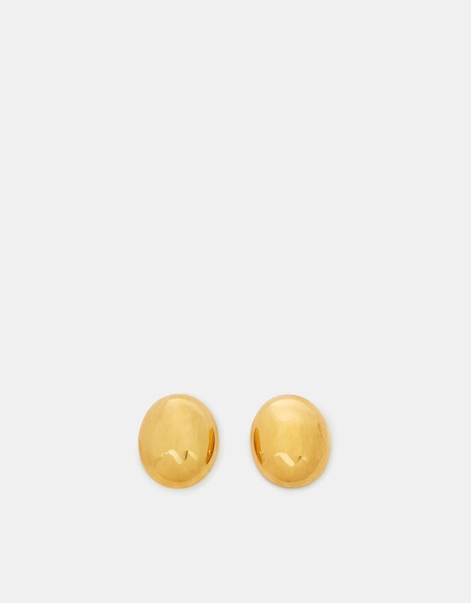Accessorize 14ct Gold-Plated Dome Stud Earrings