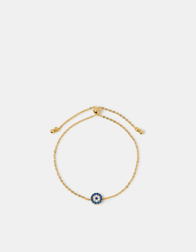Accessorize 14ct Gold-Plated Evil Eye Bracelet