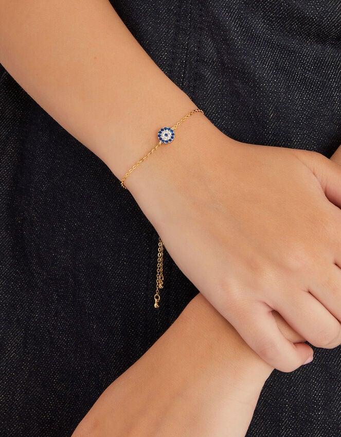 Accessorize 14ct Gold-Plated Evil Eye Bracelet