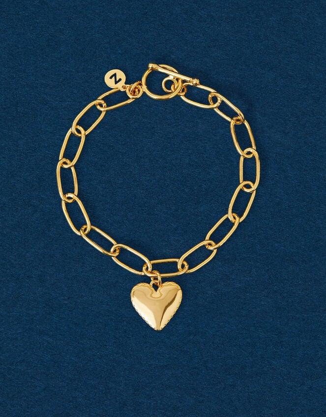 Accessorize 14ct Gold-Plated Heart Chain Bracelet