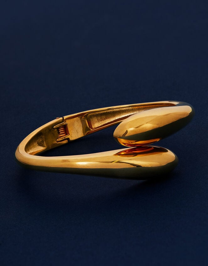 Accessorize 14ct Gold-Plated Hinge Wrap Bangle