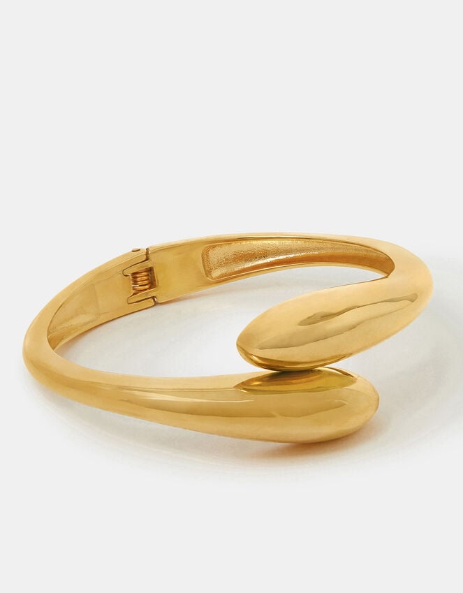 accessorize 14ct Gold-Plated Hinge Wrap Bangle