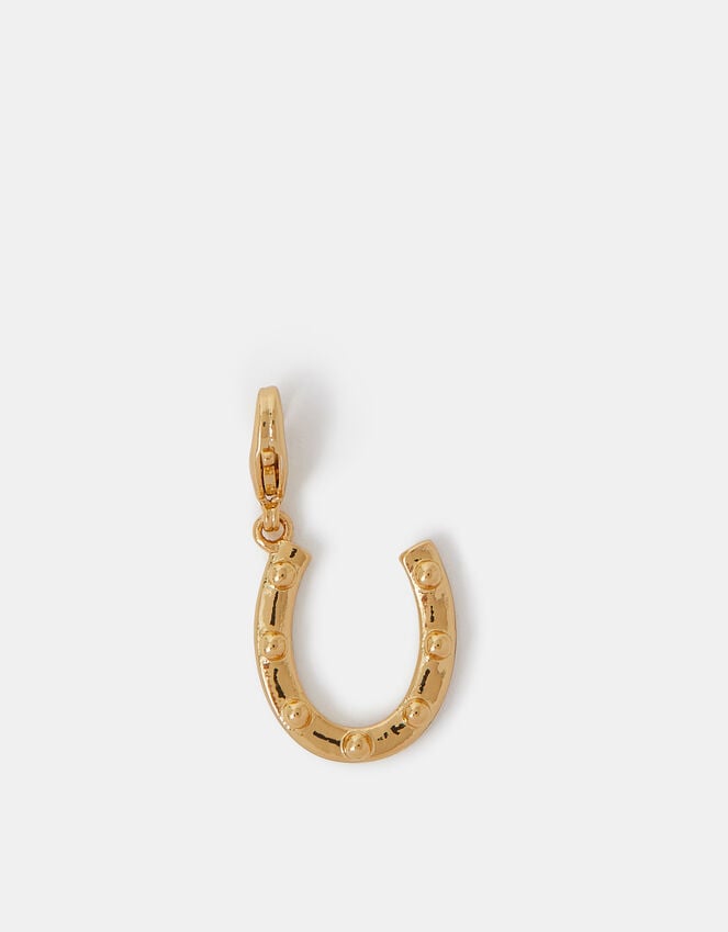 Accessorize 14ct Gold-Plated Horseshoe Charm