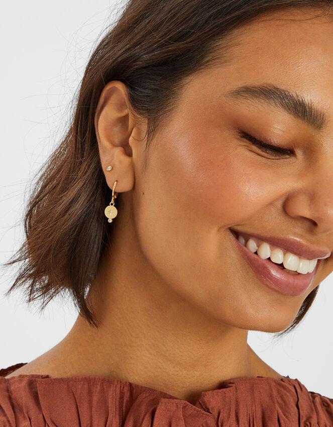 Accessorize 14ct Gold-Plated Huggie Hoop Earrings