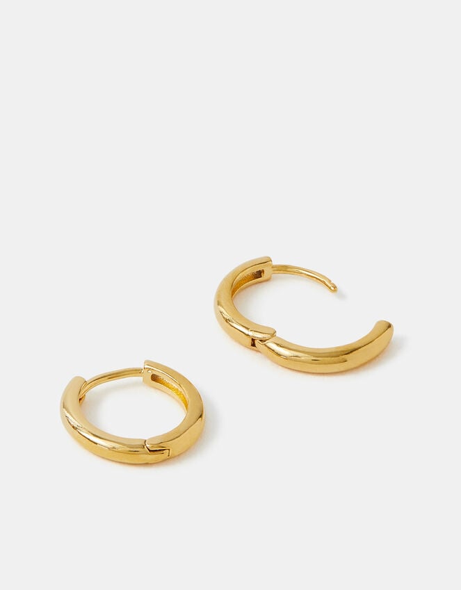 accessorize 14ct Gold-Plated Huggie Hoop Earrings