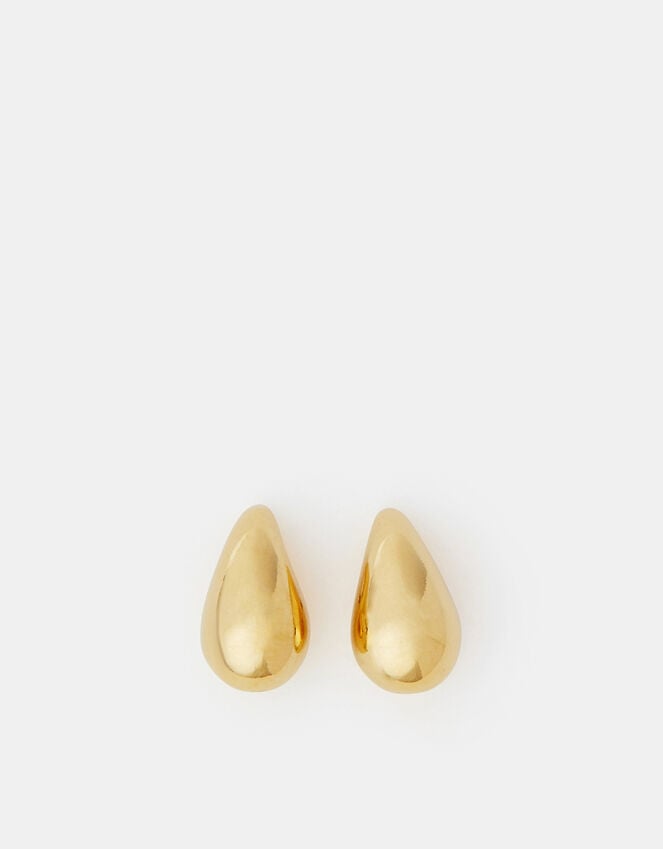 Accessorize 14ct Gold-Plated Molten Stud Earrings