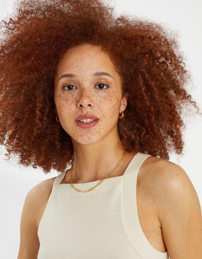 accessorize 14ct Gold-Plated Paper Clip Necklace