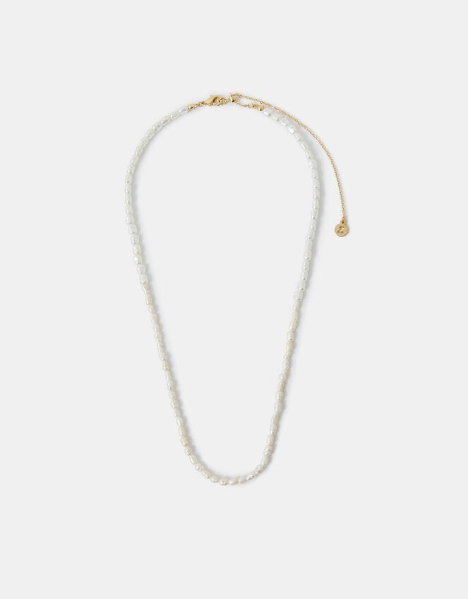 accessorize 14ct Gold-Plated Seed Pearl Necklace