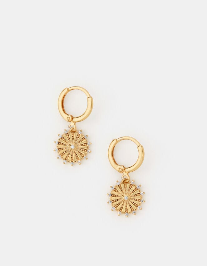 Accessorize 14ct Gold-Plated Sun Drop Earrings