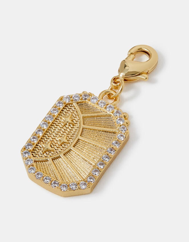 accessorize 14ct Gold-Plated Sunray Charm