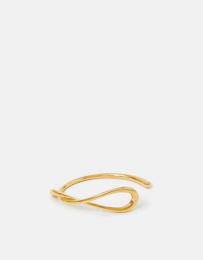 Accessorize 14ct Gold-Plated Swirl Cuff Bracelet