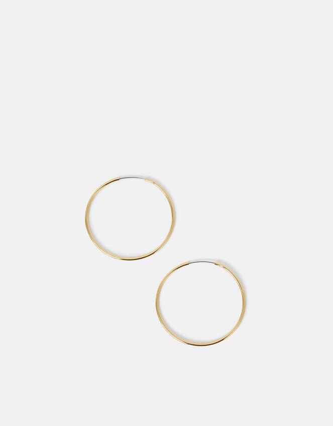 Accessorize 14ct Gold-Plated Thin Hoop Earrings