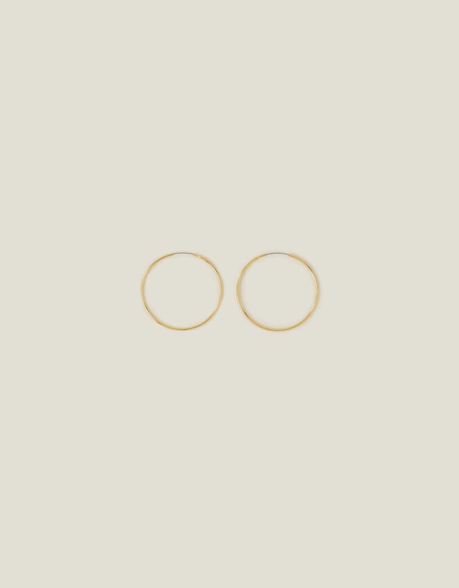 Accessorize 14ct Gold-Plated Thin Hoop Earrings