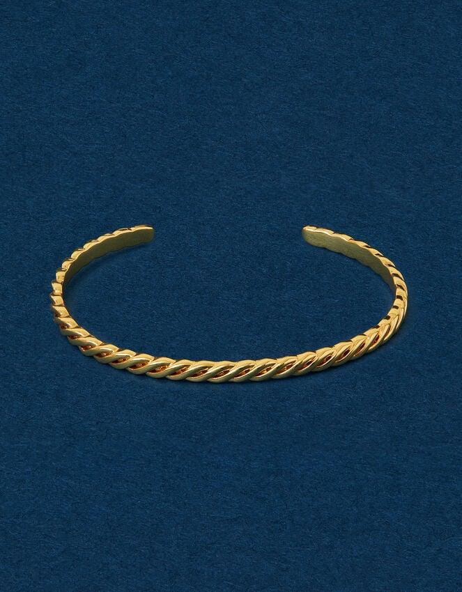 Accessorize 14ct Gold-Plated Twisted Bangle Cuff