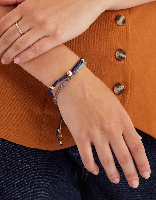 Accessorize 2-Pack 14ct Gold-Plated Cord Bracelets